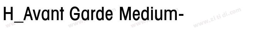 H_Avant Garde Medium字体转换